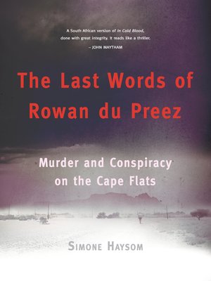 cover image of The Last Words of Rowan du Preez